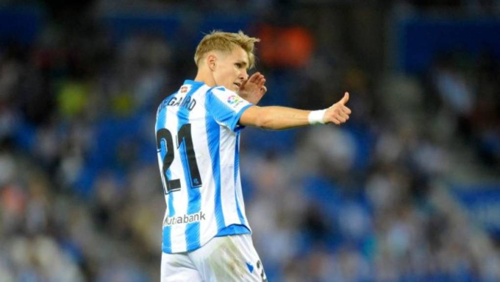 Martin Ødegaard: El joven volante noruego ha jugado en la reciente campaña con la Real Sociedad, pero su ficha le pertenece al Real Madrid y se habla que pasaría al Manchester United.