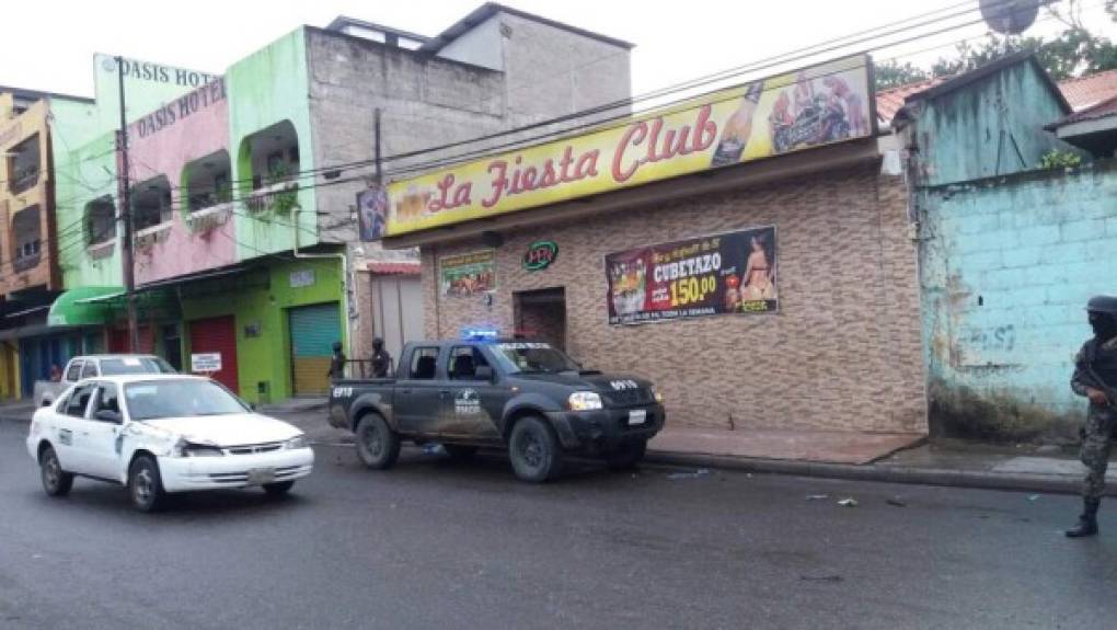 Un negocio de bebidas allanado en San Pedro Sula por la 'Operación Avalancha II'.