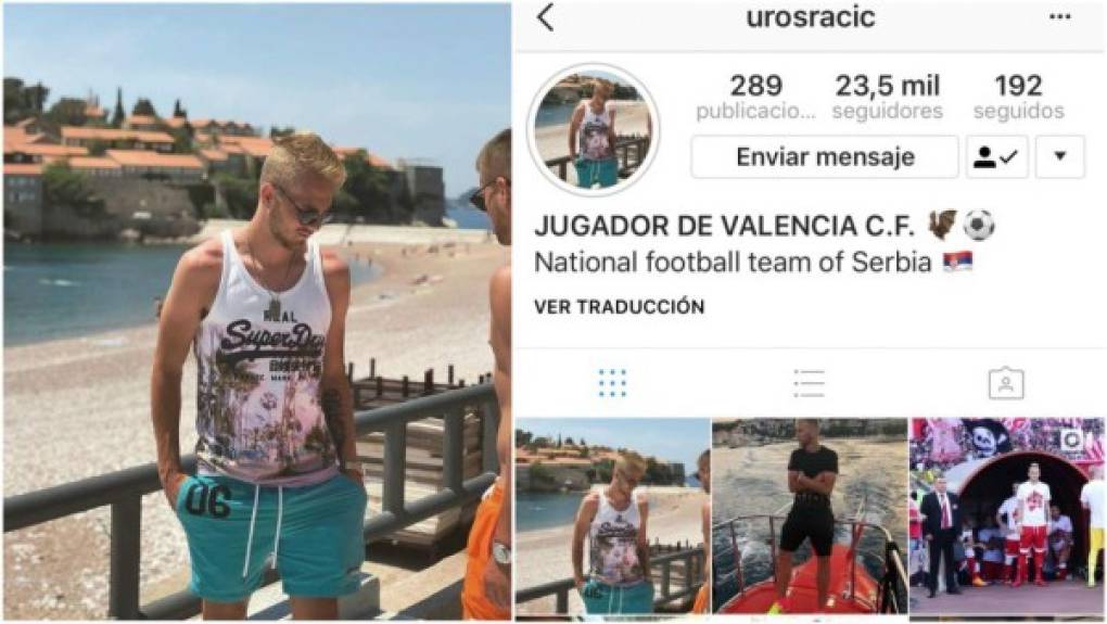El centrocampista Uros Racic hace 'oficial' su fichaje por el Valencia, o al menos así lo ha escrito el jugador serbio en su perfil de Instagram. Se espera que el conjunto che lo haga oficial en los próximos días.