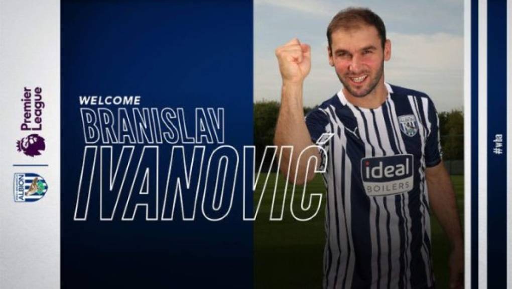 Branislav Ivanović vuelve a la Premier League de Inglaterra. El defensor serbio firmó un contrato por un año con el West Bromwich Albion, llega procedente del Zenit de Rusia.