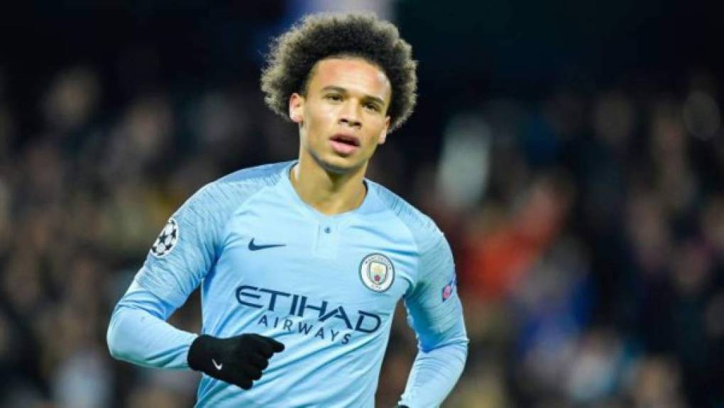 Leroy Sané: El extremo alemán sería uno de los primeros en irse del Manchester City. En la campaña anterior estuvo a punto de salir al Bayern Múnich de Alemania.