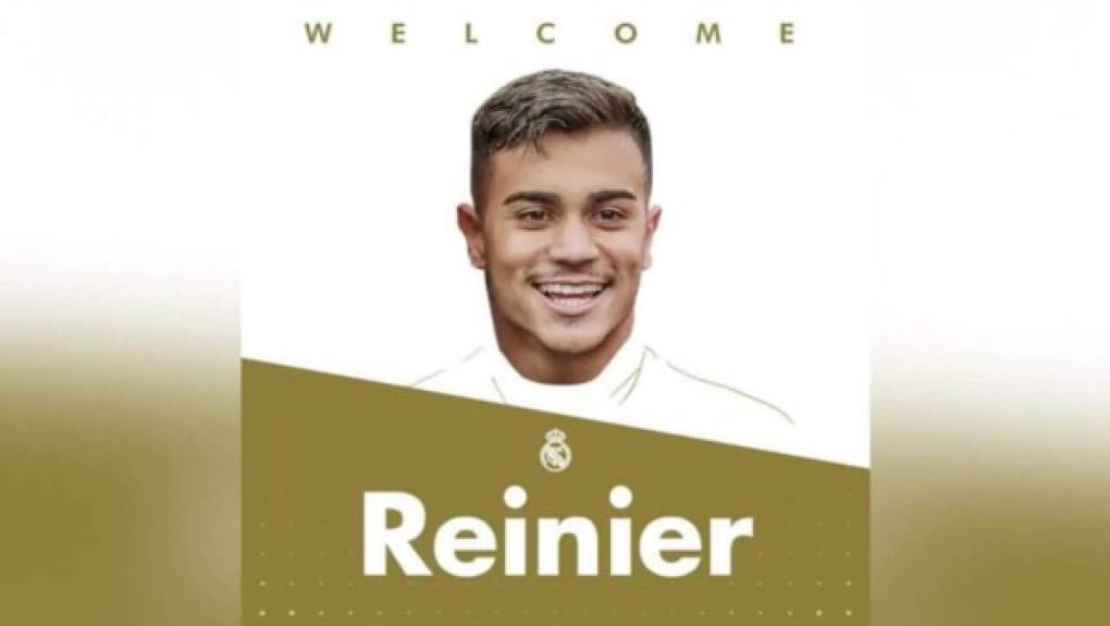 El Real Madrid ha fichado al medio-ofensivo brasileño Reinier por 30.000.000 €. Firma hasta junio de 2026 y llega procedente del Flamengo de Brasil.