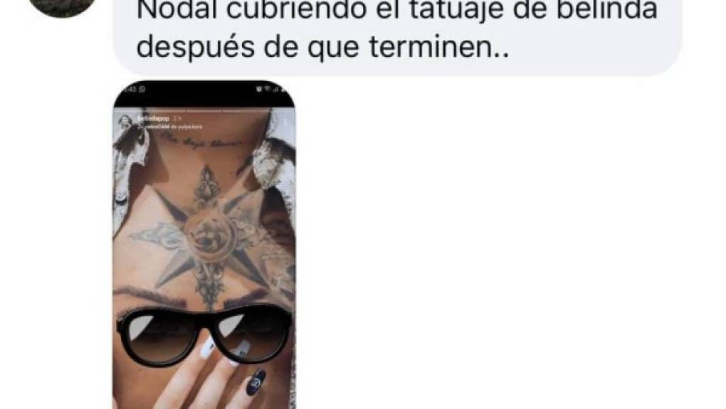 Los usuarios también han hecho conjeturas sobre qué hará con sus tatuajes Christian Nodal si un día termina su relación con Belinda.