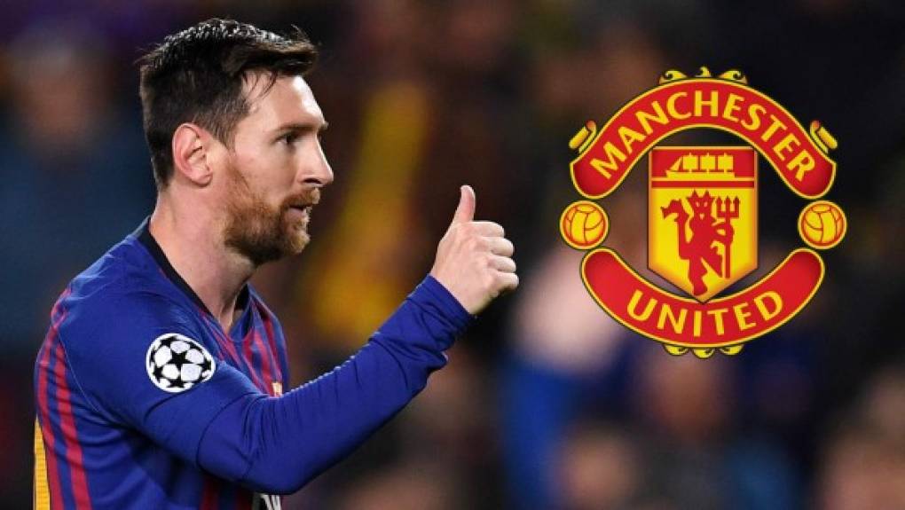 Manchester United: El histórico equipo inglés es otro de los que está seriamente interesados en fichar a Lionel Messi.