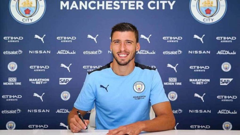 El Manchester City ha fichado al central portugués Rúben Dias por 68.000.000 €. Firma hasta junio de 2026 y llega procedente del Benfica de Portugal.