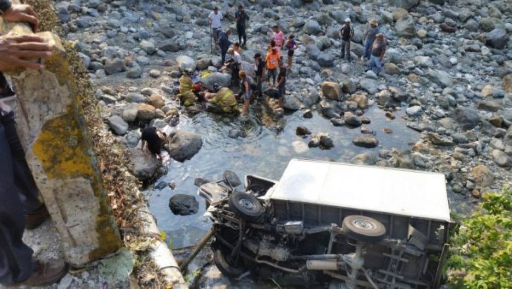 El accidente ocurrió en el río Coloradito de El Porvenir, Atlántida.