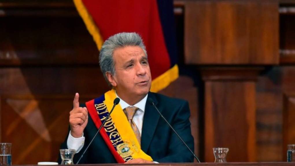 El presidente de Ecuador, Lenín Moreno, también anunció este miércoles que su país acompañará la 'transición democrática' en Venezuela.