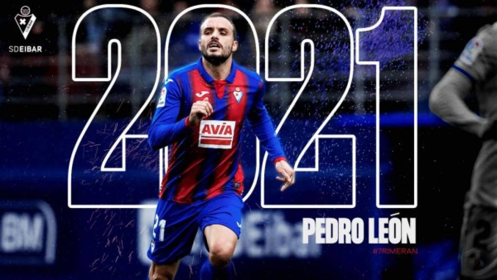 Pedro León renueva una temporada con el Eibar. El extremo español completará su quinta temporada en Ipurua después de recuperarse de largos problemas físicos en las últimas campañas. El jugador es importante para el técnico José Luis Mendilibar, que le ha hecho jugar 31 partidos, 23 de ellos como titular.