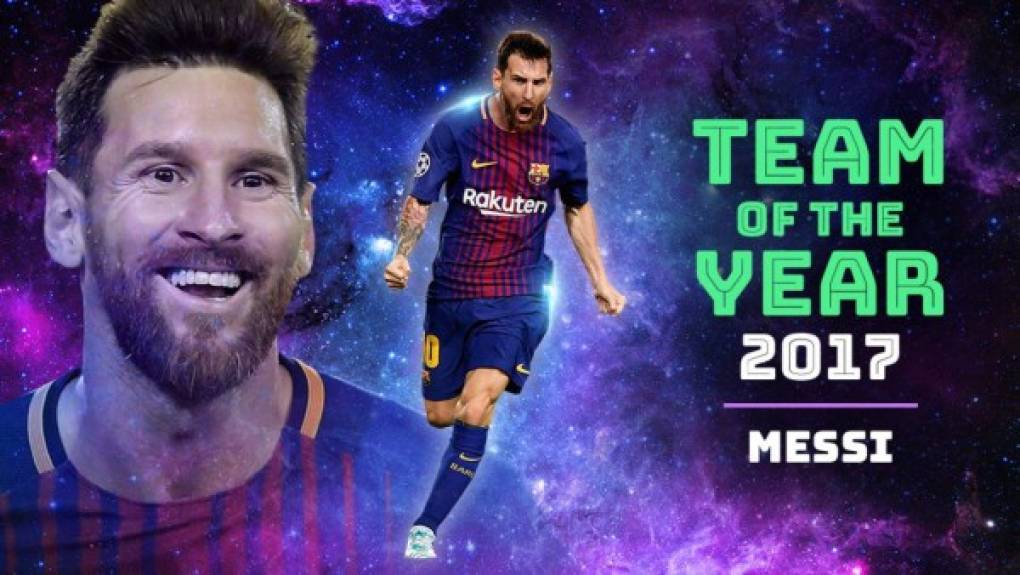 El delantero Lionel Messi (ARG, Barcelona) 59,8% 477.036 votos.