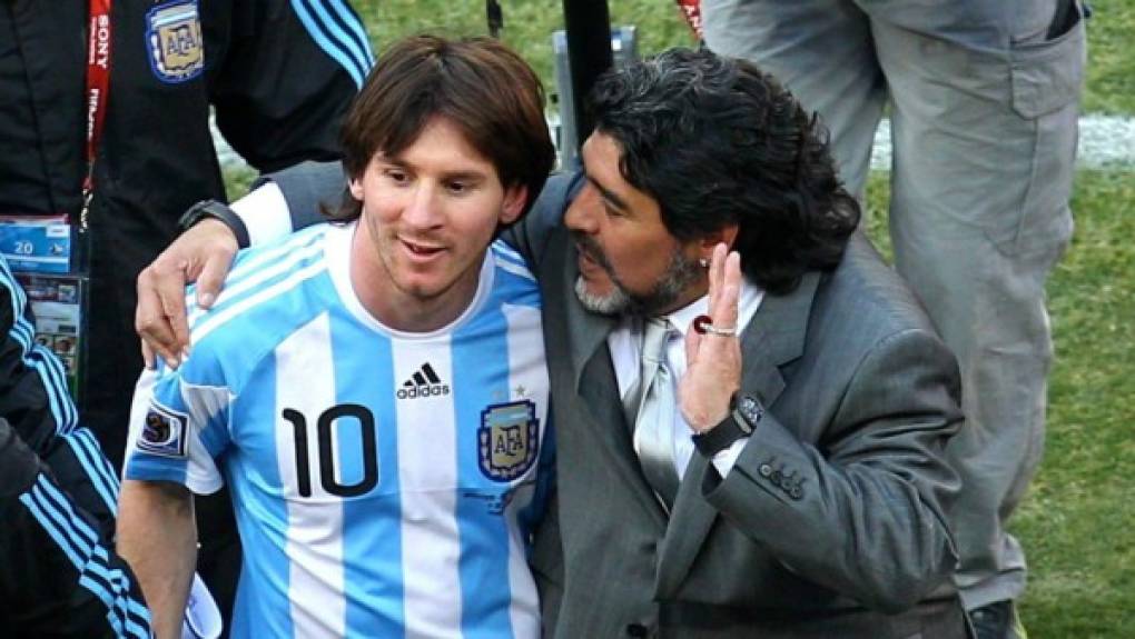 Maradona sobre Leo: 'Ver jugar a Messi es mejor que tener sexo'.