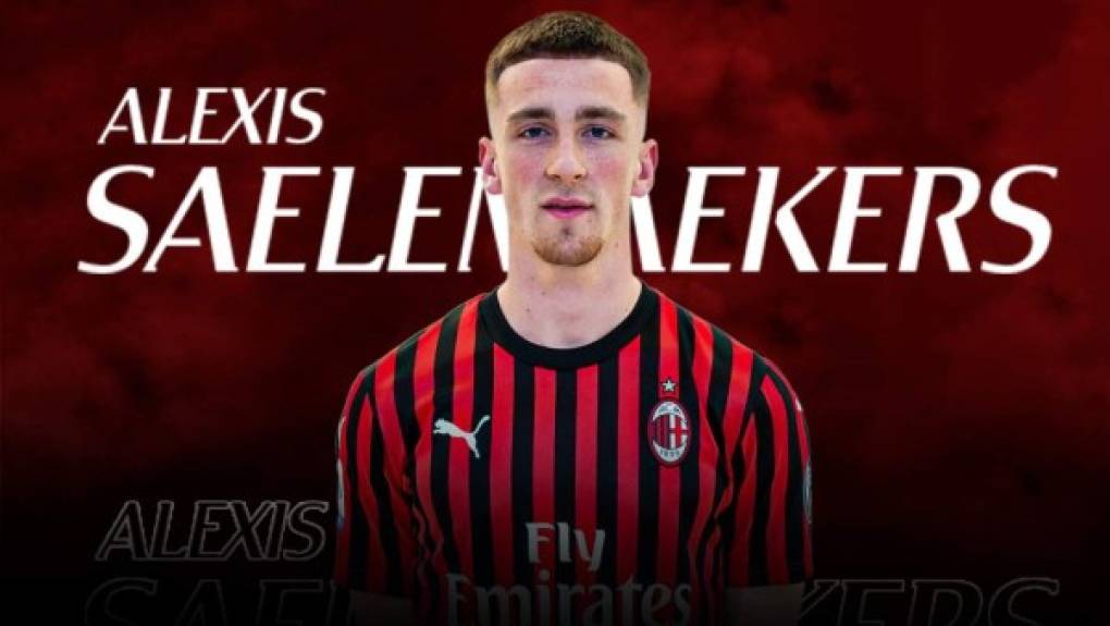 El AC Milan ficha al centrocampista belga Alexis Saelemaekers. El jugador llega al club rossonero en calidad de cedido procedente del Anderlecht con opción de compra.