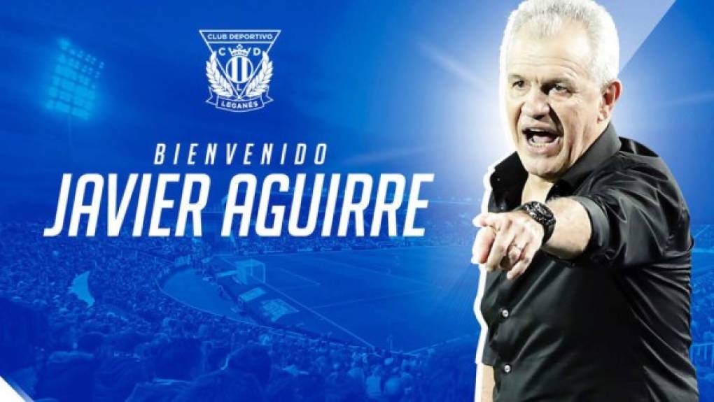 El técnico mexicano Javier Aguirre dirigirá al Leganés de la primera división de España por lo que queda de temporada, tras el cese del argentino Mauricio Pellegrino, anunció este lunes el club madrileño. El veterano estratega llega al equipo madrileño con la misión de sacarlo del fondo de la tabla clasificatoria de la Liga.