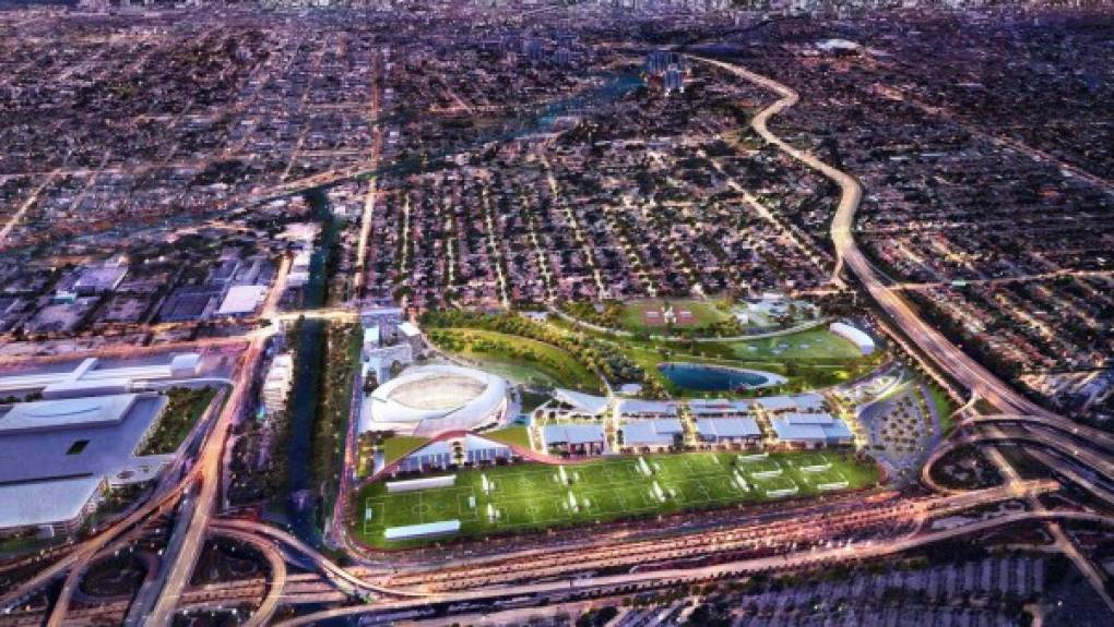 “Tendrá parques públicos y espacios verdes, un centro tecnológico, restaurantes. tiendas, campos de fútbol para la comunidad, un estadio de fútbol para el Inter Miami de Miami y otros servicios”, anunció el club mediante un comunicado oficial.