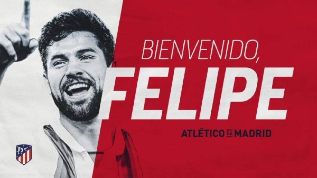 El Atlético de Madrid también ha anunciado la contratación de Felipe Monteiro, central brasileño procedente del Porto, que firmará el jueves su contrato con el conjunto rojiblanco para las próximas tres temporadas.