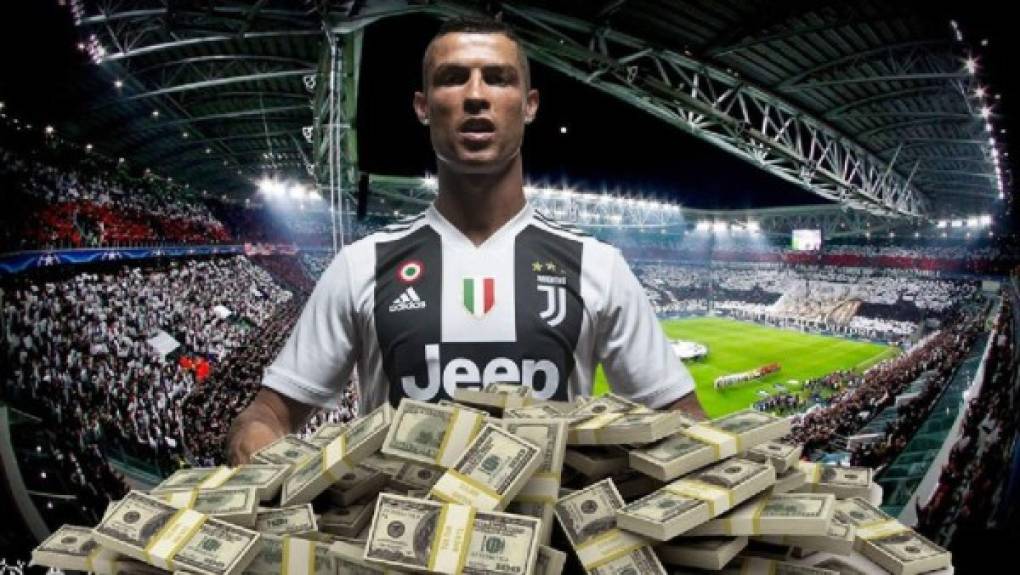Cristiano Ronaldo es el futbolista mejor pagado de la Serie A de Italia. Le triplica el sueldo a Gonzalo Higuaín.