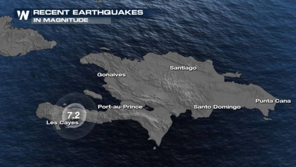 Epicentro del sismo. Fotrografía: Recent Earthquakes