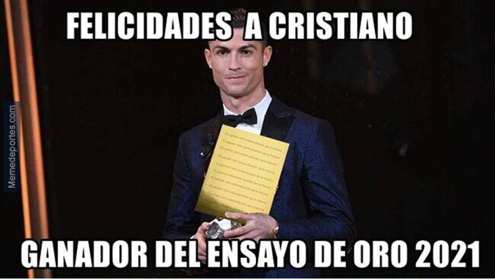 Memes: Burlas a Cristiano Ronaldo tras el séptimo Balón de Oro de Messi