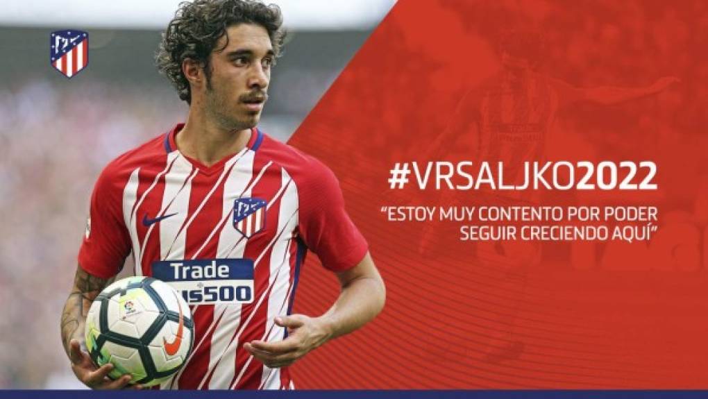 Šime Vrsaljko ha renovado con el Atlético de Madrid hasta 2022.