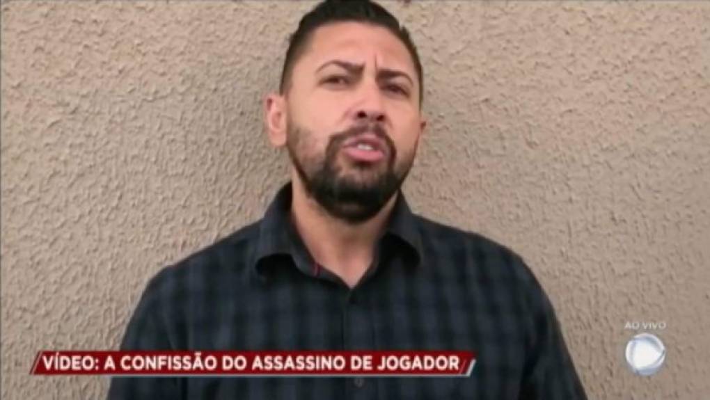 En Brasil ha circulado un vídeo del presunto asesino Edison Brittes Júnior en el que afirma que encontró al futbolista 'encima de mi esposa mientras ella pedía auxilio'.