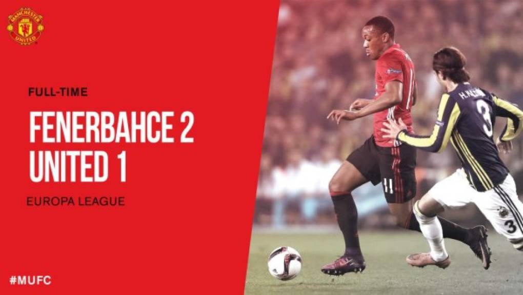 El Fenerbahce sacó los colores al Manchester United con una victoria por 2-1 en la UEFA Europa League que ruborizó al cuadro inglés, incapaz de ganar a un rival inferior ante el que el técnico José Mourinho sumó su octavo pinchazo de la temporada.
