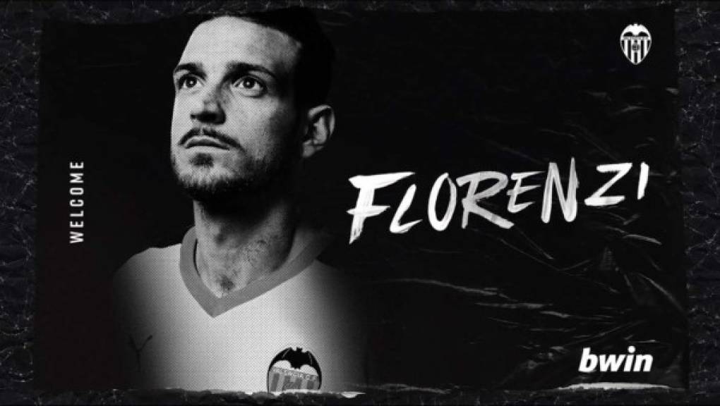 El Valencia ha llegado a un acuerdo con la AS Roma por el que lateral derecho italiano Alessandro Florenzi se convierte en nuevo jugador valencianista, en condición de cedido, hasta el 30 de junio de 2020.