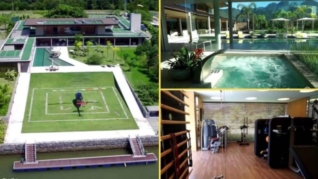 En esta lujosa mansión pasa Neymar en Brasil la cuarentena. Es propiedad del futbolista brasileño.