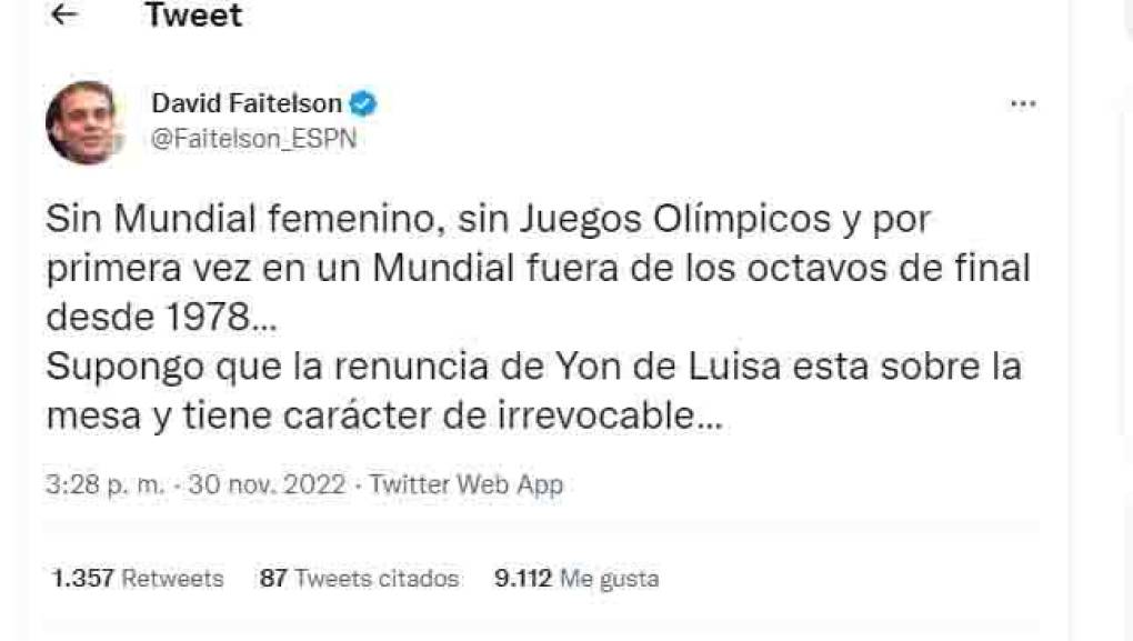 David Faitelson dejó fuertes comentarios luego del adiós tempranero de México del Mundial de Qatar 2022.