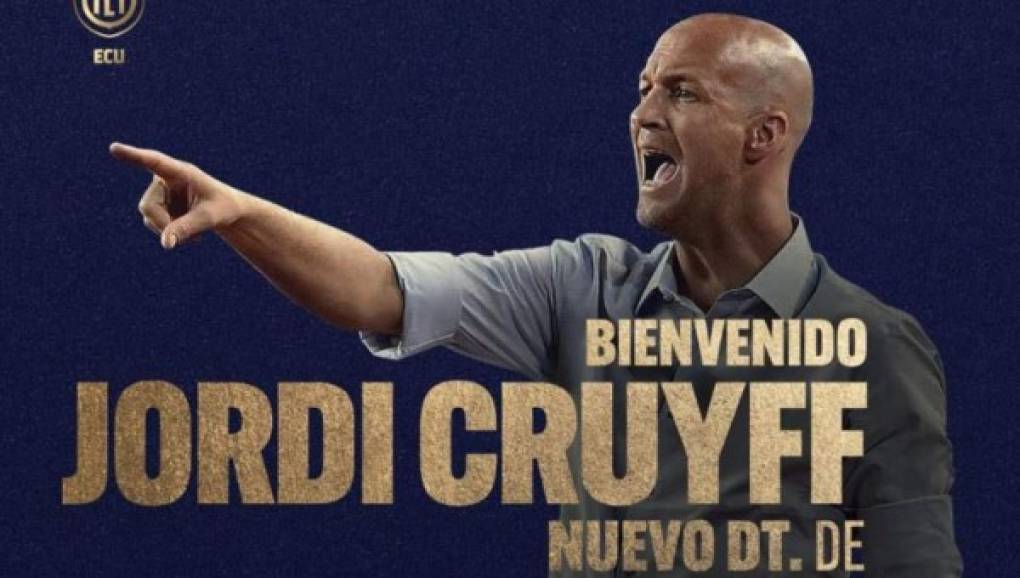 Jordi Cruyff ya es el nuevo entrenador de la selección de Ecuador. Firma para los próximos tres años. El nombramiento fue anunciado en un acto por todo lo alto celebrado en la Casa de la Selección en Quito, con la presencia de dirigentes, jugadores y el presidente de Ecuador, Lenín Moreno.<br/>