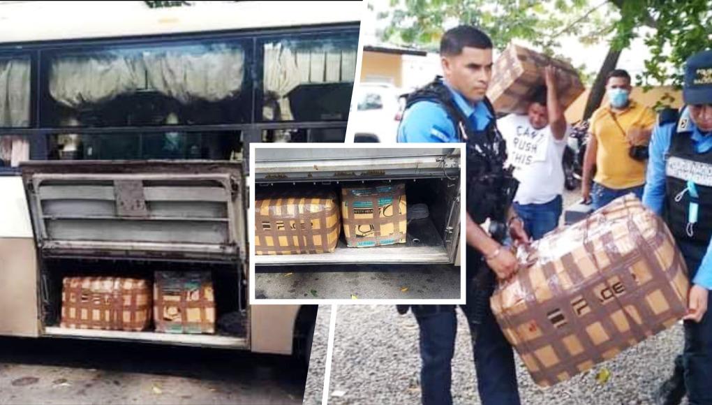 Un hombre fue detenido por la policía tras hallarse una caja conteniendo varios paquetes que contenían marihuana en una posta policial del litoral atlántico hondureño. 