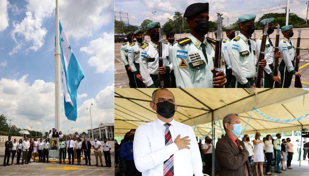 UTH rinde honor a Francisco Morazán con gran participación del Liceo Militar