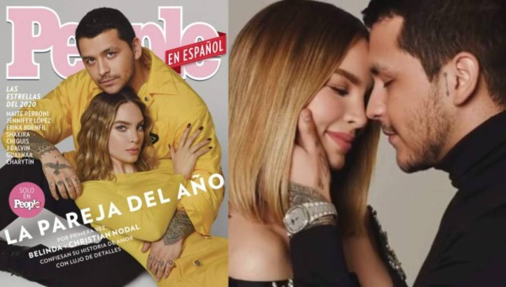 No cabe duda de que el romance entre los cantantes Belinda y Christian Nodal sorprendió a sus seguidores, pues en poco tiempo ambos proclamaron su amor a los cuatro vientos, contario a los que habían hecho en sus anteriores relaciones. Ahora, los tortolitos han posado en exclusiva para la portada de People en Español en su edición de diciembre/enero.