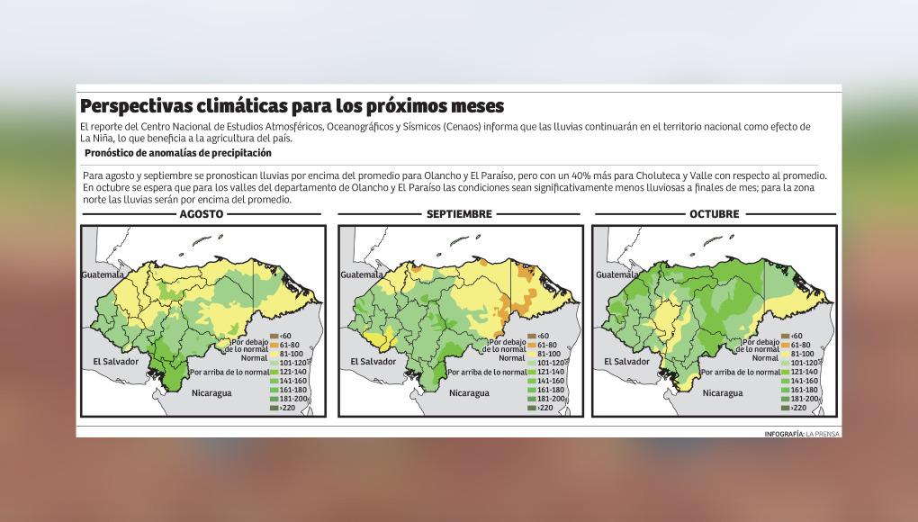 Las precipitaciones en la zona norte serán por arriba de lo normal en octubre.