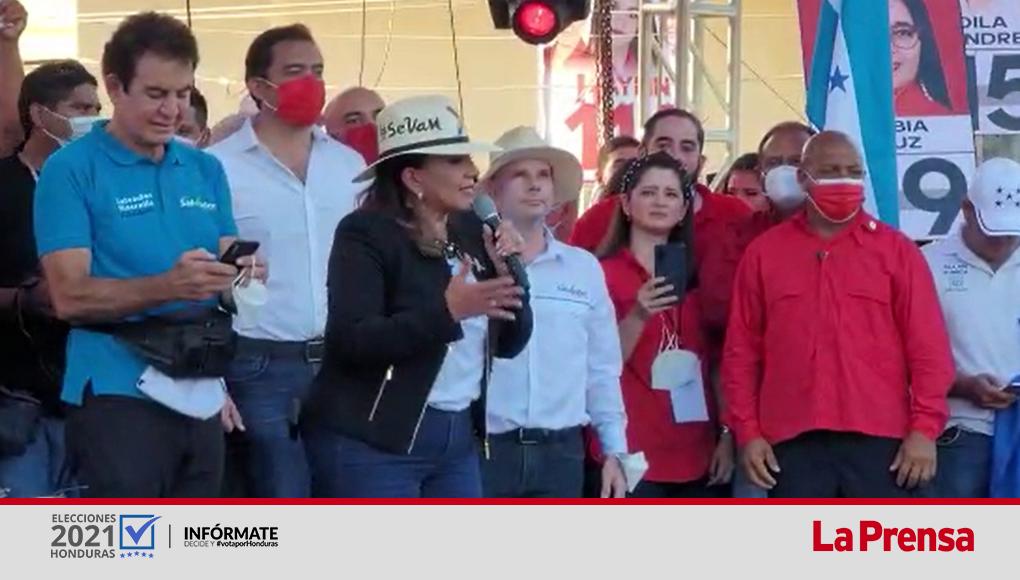 Xiomara cierra campaña en San Pedro Sula