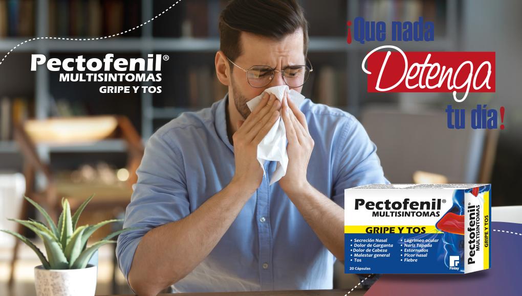 ¿Afectado por la gripe o tos? Alíviate con Pectofenil® multisíntomas