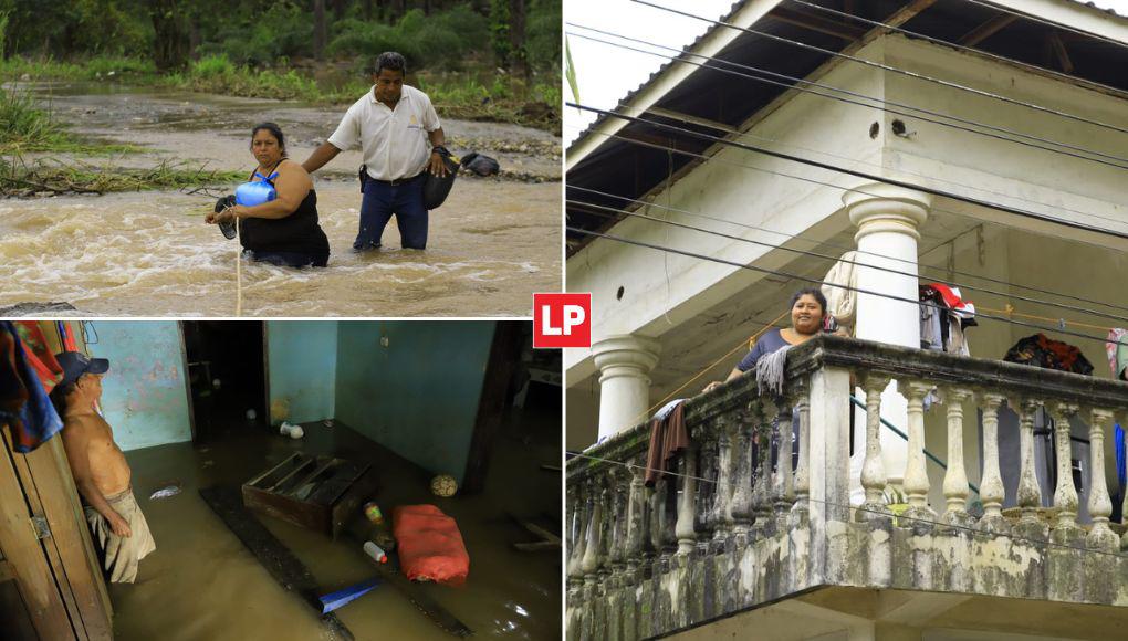 Tristeza, desesperación y, con el paso de los días, resignación es lo que sienten los hondureños cuyas casas fueron inundadas por las guas del río Ulúa que subió su nivel debo a las constantes lluvias.