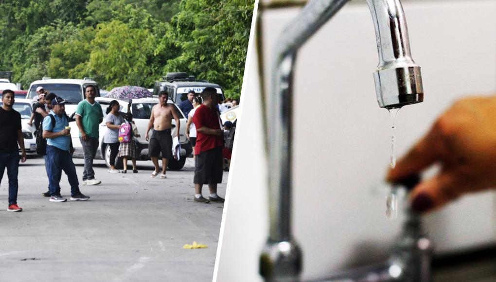 Pobladores en protesta cierran válvulas y dejan sin agua a 56 colonias en San Pedro Sula