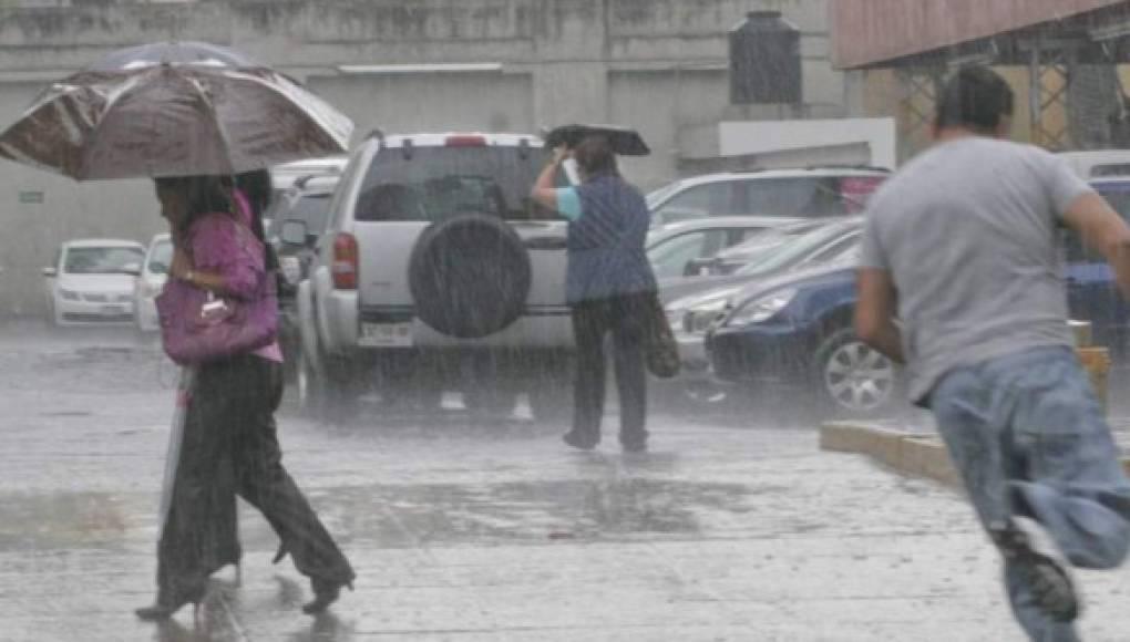 Las lluvias podrían ser intensas a partir de mañana.