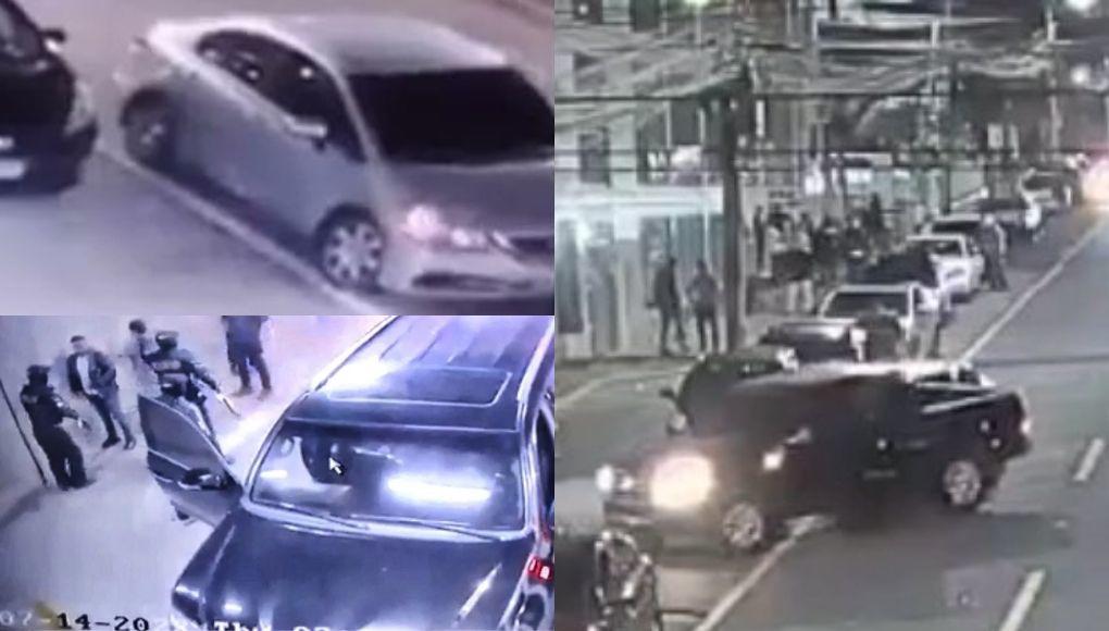 Los dos carros decomisados aparecen en el vídeo.