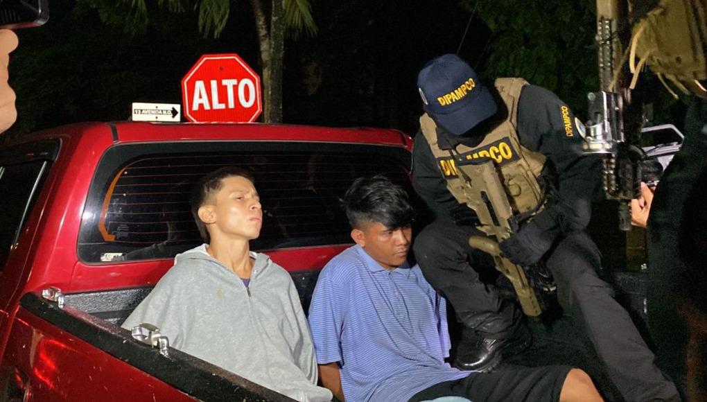 Capturan a dos supuestos mareros extorsionadores en La Lima, Cortés