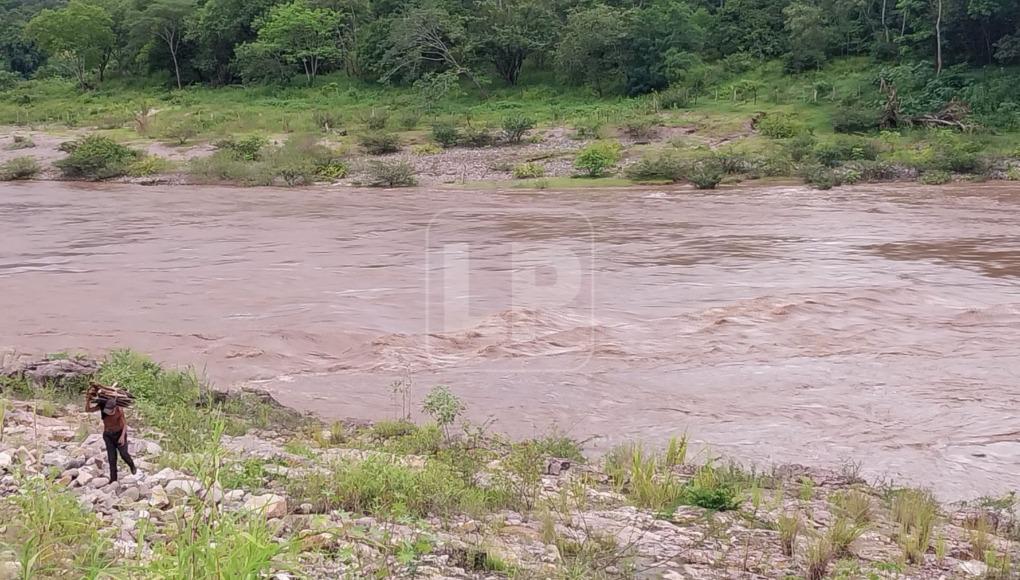 El Chamelecón, a la altura de La Ceibita, también muestra un aumento considerable en su caudal. Este río, que surca el valle de Sula, provoca inundaciones en varios municipios. 