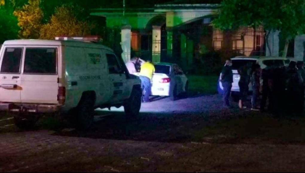 Escena del crimen en que murió Mainor Eliover Martínez García.