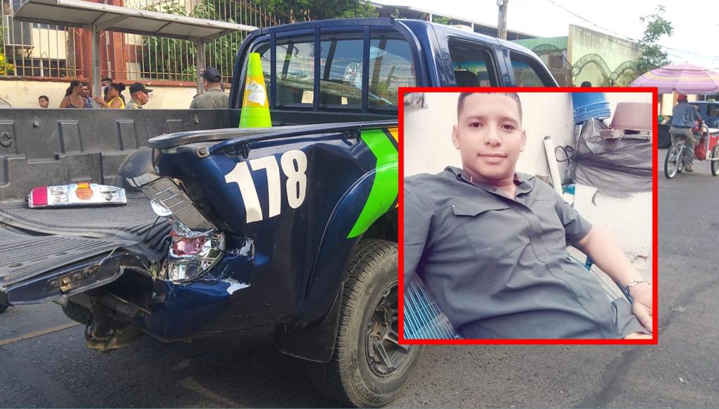 ¡Trágico! Policía municipal muere tras caerse de una patrulla en San Pedro Sula