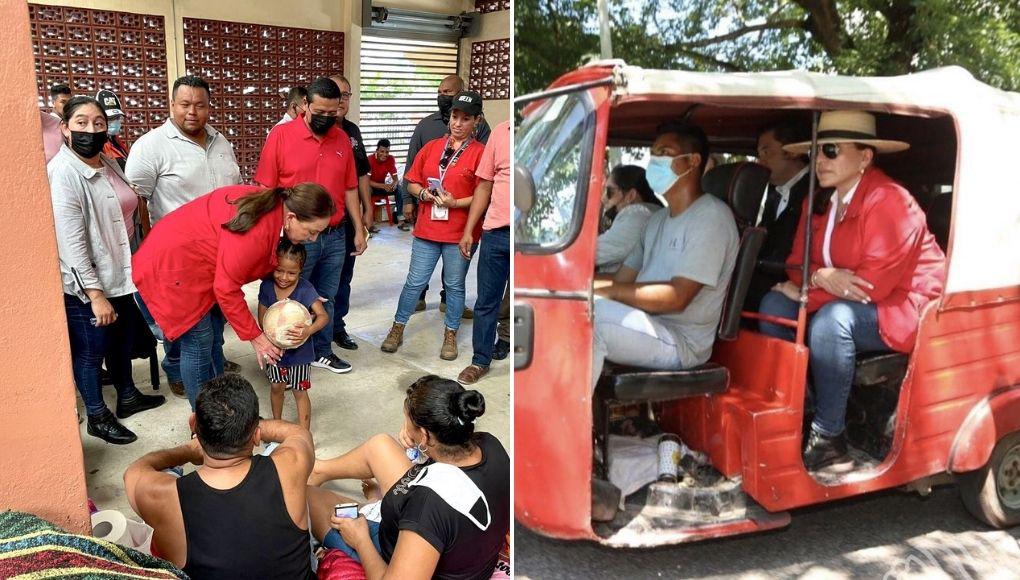 La presidenta Xiomara Castro viajó hasta la ciudad de La Lima, Cortés, para inspeccionar los trabajos de mantenimiento de bordos que allí se están desarrollando luego de las inundaciones parciales provocadas por las lluvias. 