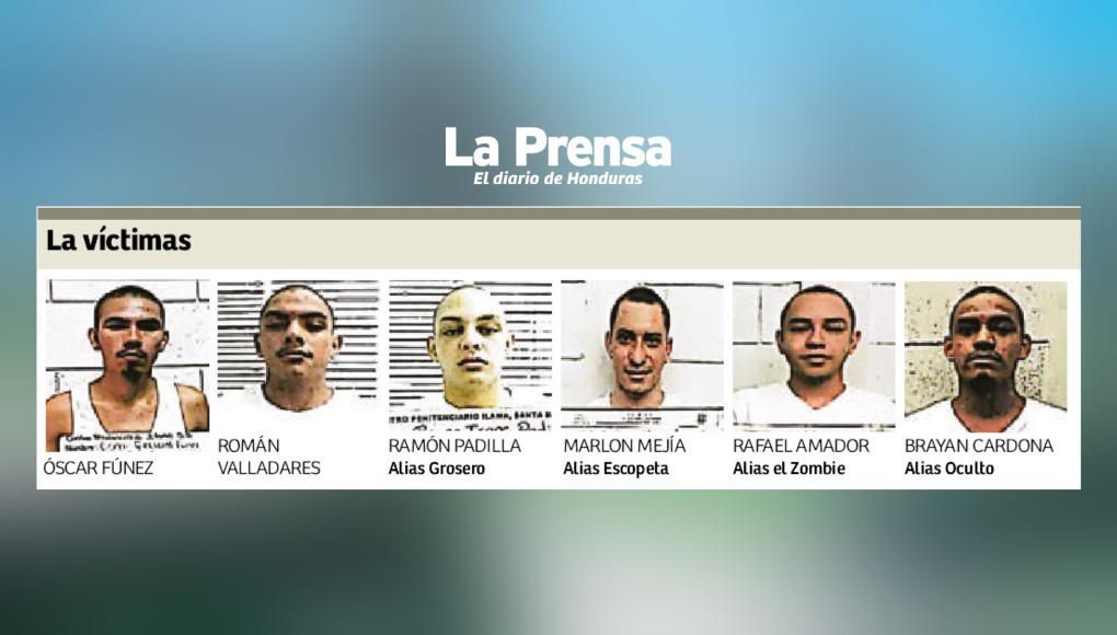 Víctimas de la masacre en El Pozo.