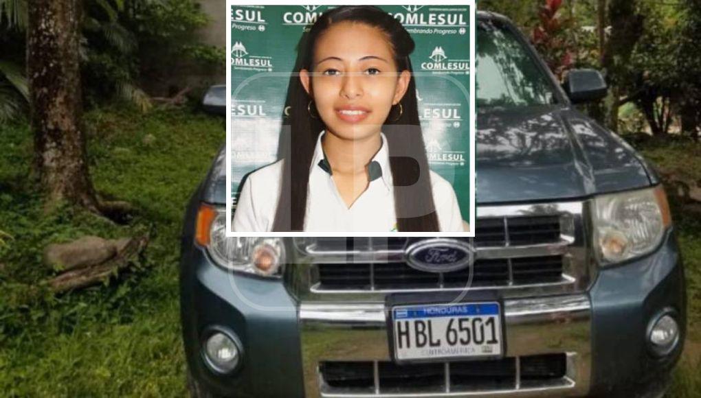 Hallan en Santa Cruz de Yojoa, Cortés, una camioneta que sería la de Belkys Molina