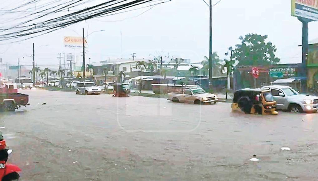 Lluvias han afectado a los municipios del valle de Sula.