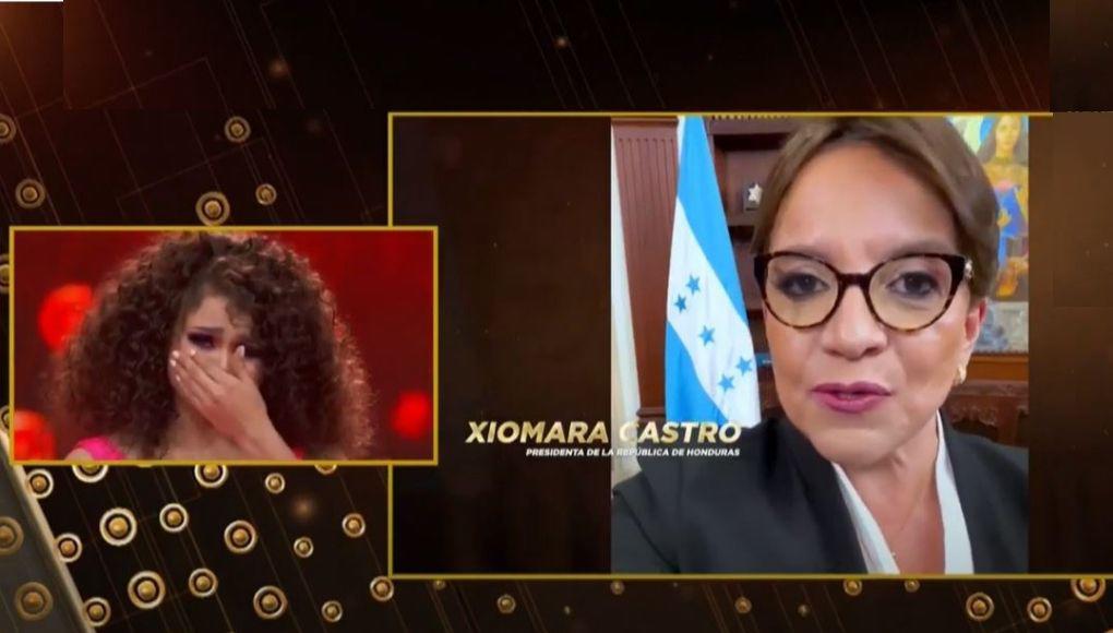 “Creemos en tu talento”: Cesia Sáenz llora por mensaje de Xiomara Castro en La Academia