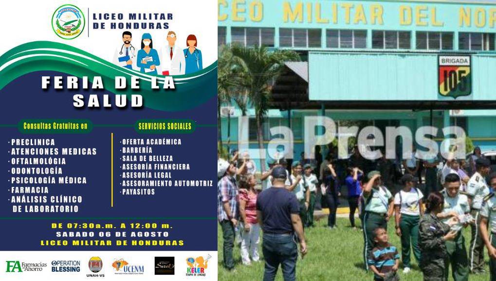 Liceo Militar de Honduras anuncia Feria de Salud para los sampedranos