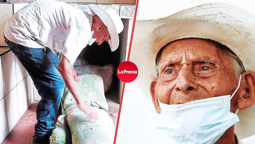 Tiene 110 años y don Chemita aún trabaja limpiando solares