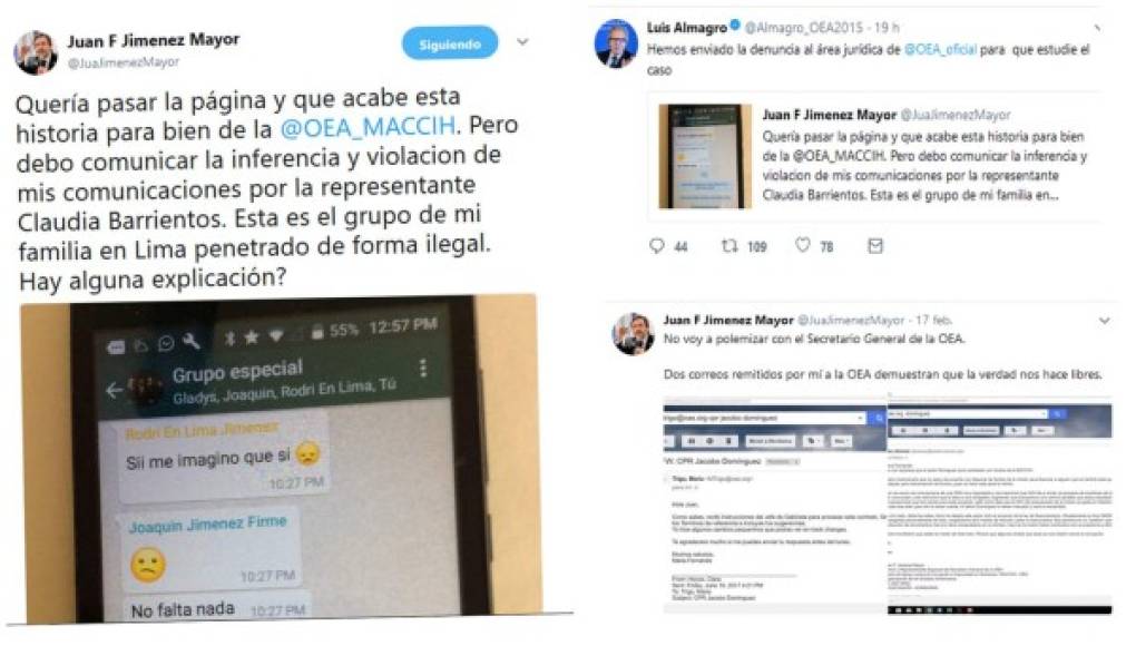 Juan Jiménez denuncia supuesta interferencia de sus comunicaciones telefónicas